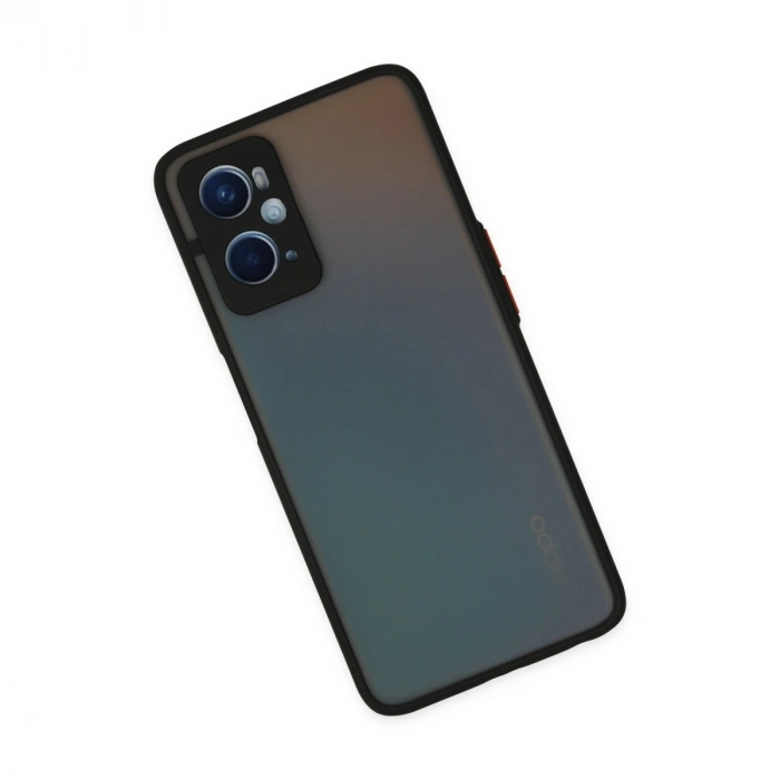 Oppo A96 Kılıf Montreal Silikon Kapak - Siyah
