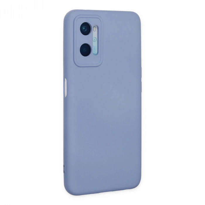 Oppo A96 Kılıf Nano İçi Kadife Silikon - Lila
