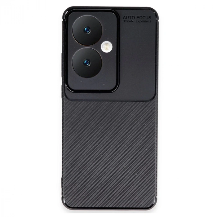 Oppo Reno 11f Kılıf Auto Focus Karbon Kapak - Siyah