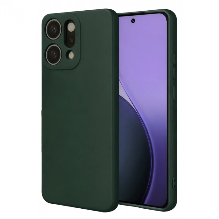 Oppo Reno 14 First Silikon - Koyu Yeşil
