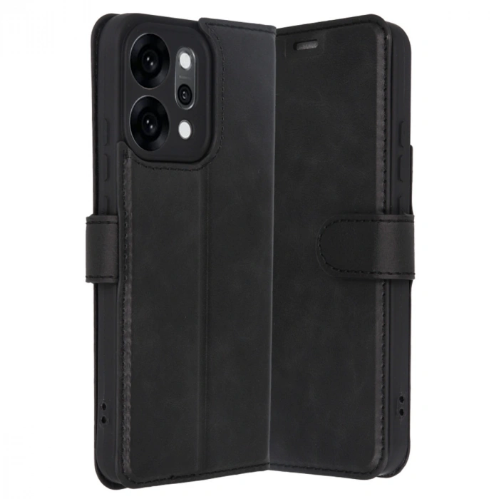 Oppo Reno 14 Trend S Plus Kapaklı Kılıf - Siyah