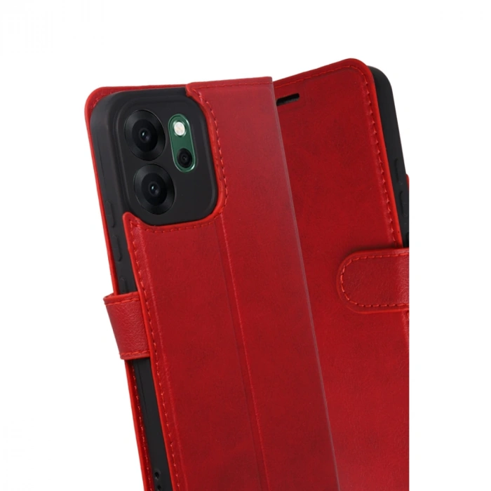 Oppo Reno 14f Trend S Plus Kapaklı Kılıf - Kırmızı