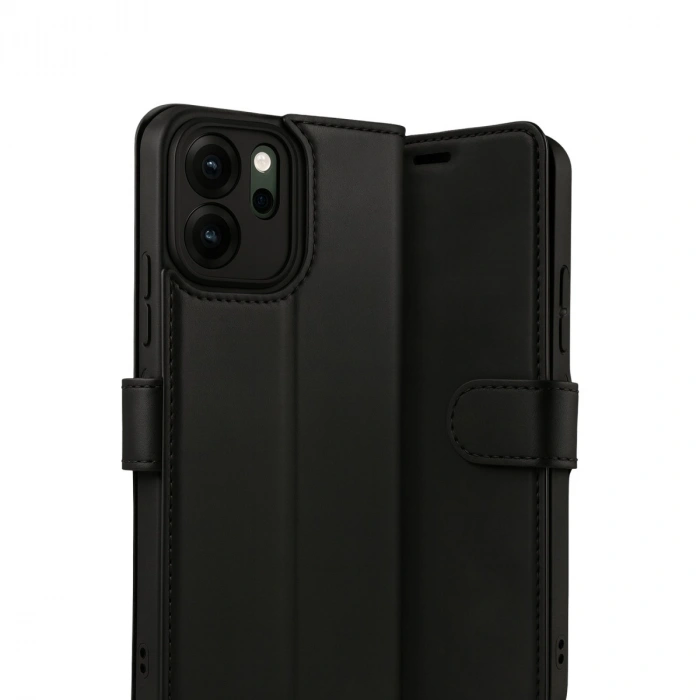 Oppo Reno 14f Trend S Plus Kapaklı Kılıf - Siyah