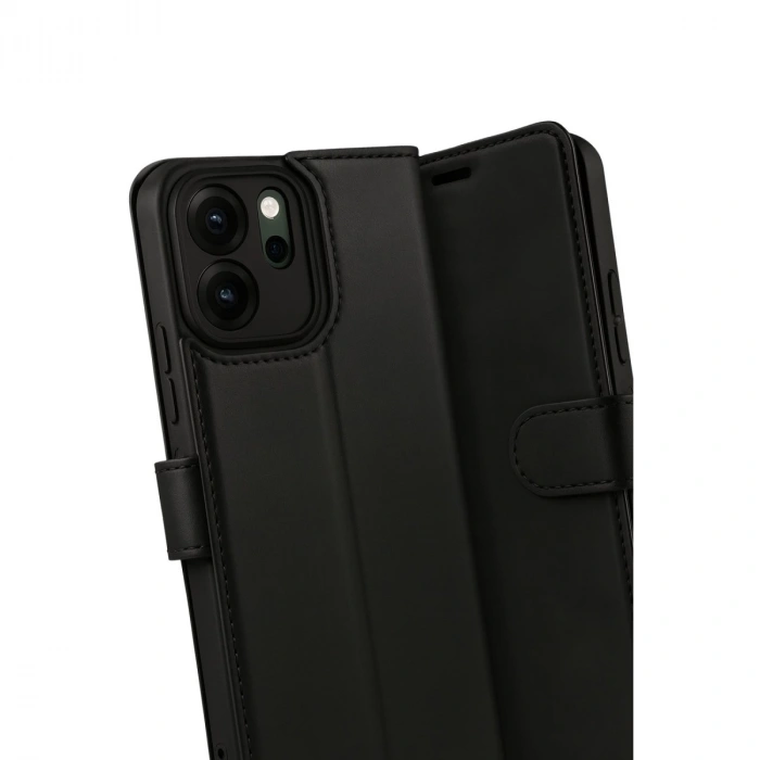 Oppo Reno 14f Trend S Plus Kapaklı Kılıf - Siyah