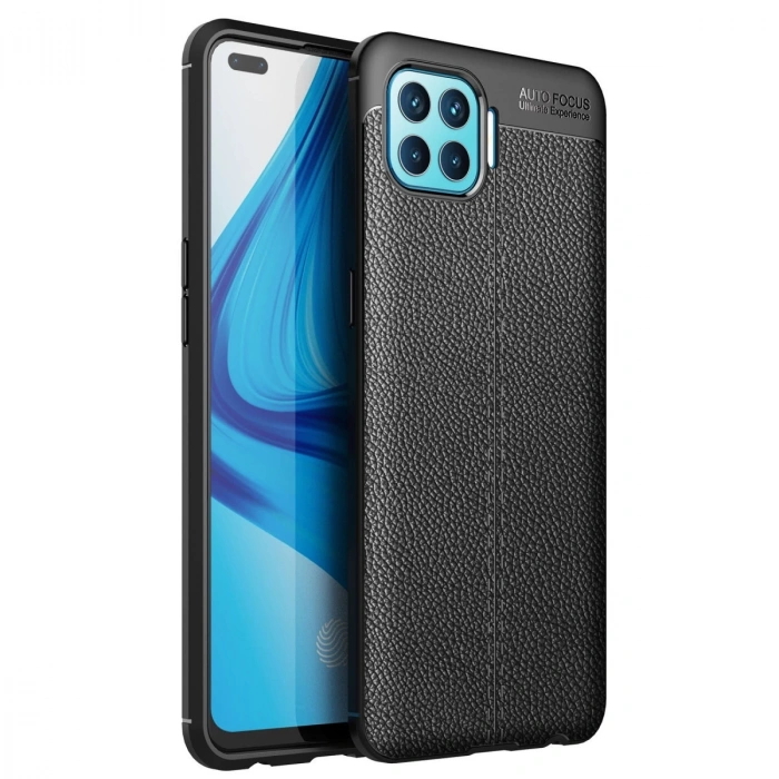 Oppo Reno 4 Lite Kılıf Auto Focus Kapak - Siyah