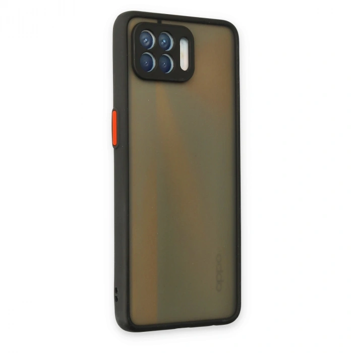Oppo Reno 4 Lite Kılıf Montreal Silikon Kapak - Siyah