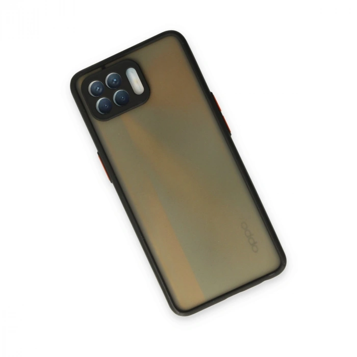 Oppo Reno 4 Lite Kılıf Montreal Silikon Kapak - Siyah