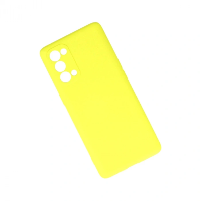 Oppo Reno 5 Pro Kılıf First Silikon - Sarı