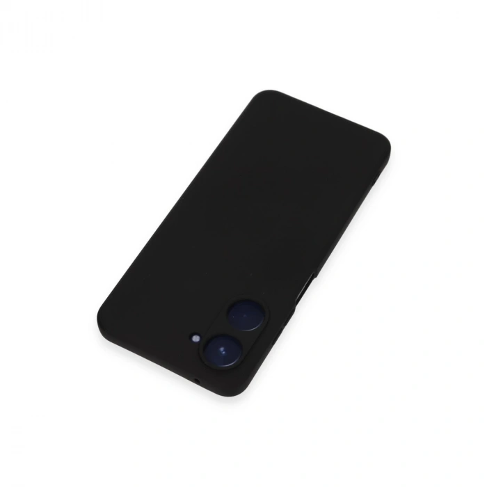 Realme 10 4g Kılıf Nano İçi Kadife Silikon - Siyah