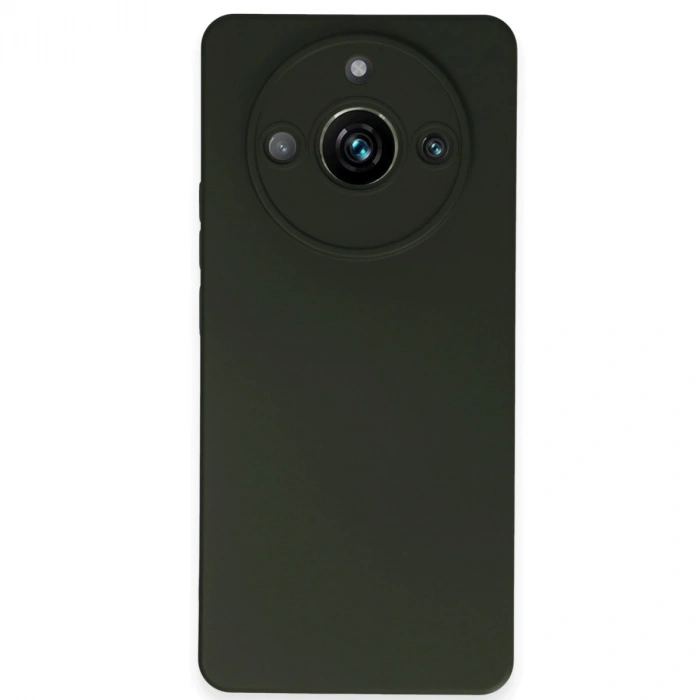Realme 11 Pro Kılıf Nano İçi Kadife Silikon - Koyu Yeşil