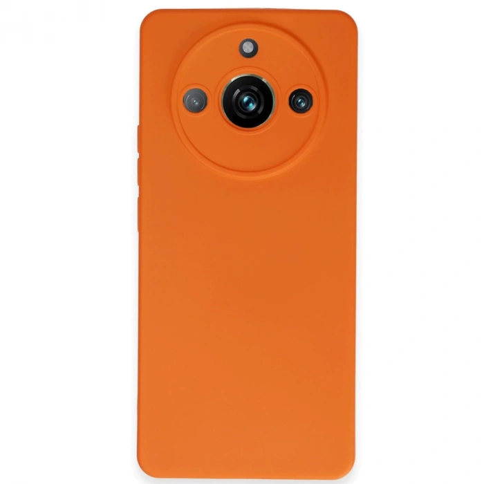 Realme 11 Pro Kılıf Nano İçi Kadife Silikon - Turuncu