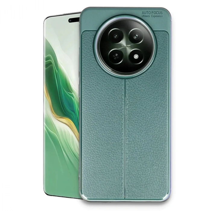 Realme 12 5g Kılıf Auto Focus Kapak - Koyu Yeşil