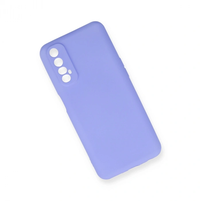 Realme 7 Kılıf First Silikon - Lila