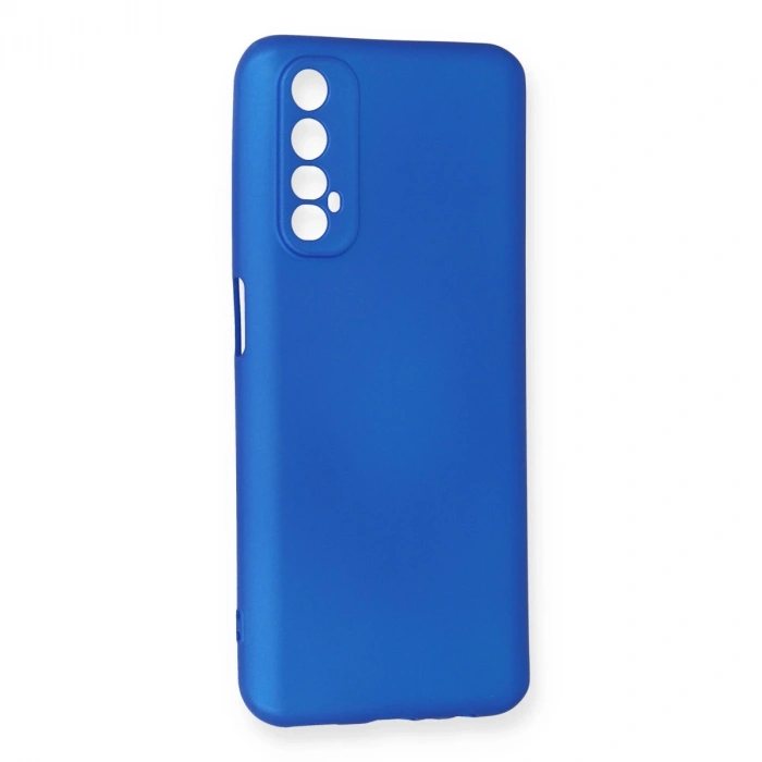 Realme 7 Kılıf First Silikon - Mavi