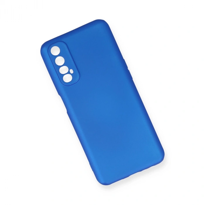 Realme 7 Kılıf First Silikon - Mavi