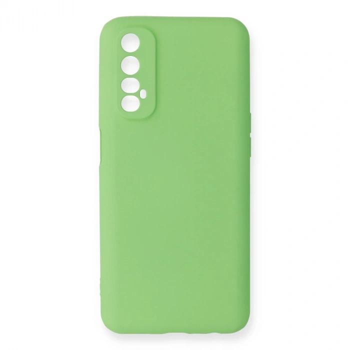 Realme 7 Kılıf First Silikon - Yeşil