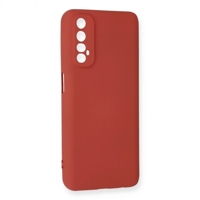 Realme 7 Kılıf Nano İçi Kadife Silikon - Kiremit