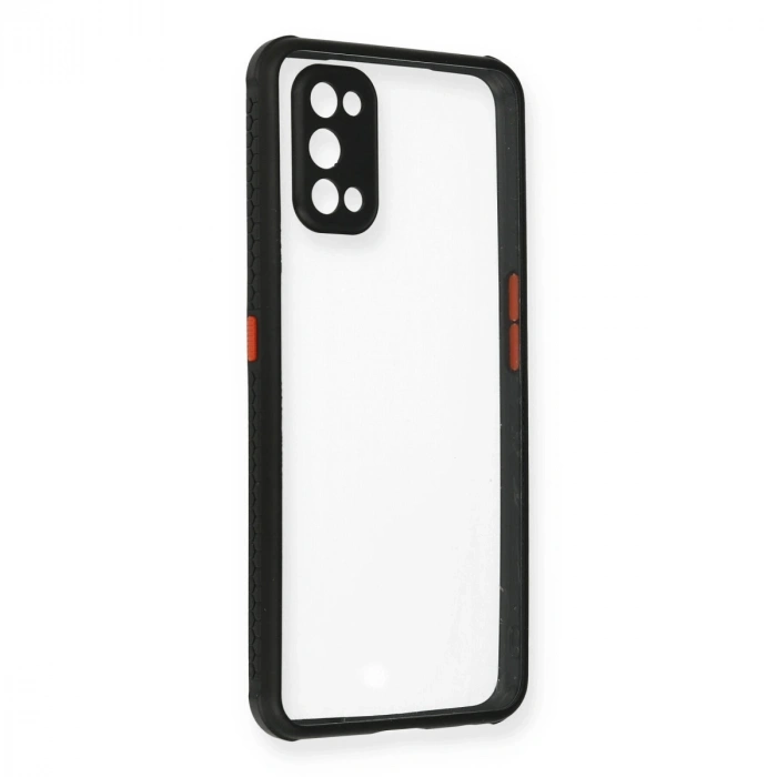 Realme 7 Pro Kılıf Miami Şeffaf Silikon - Siyah