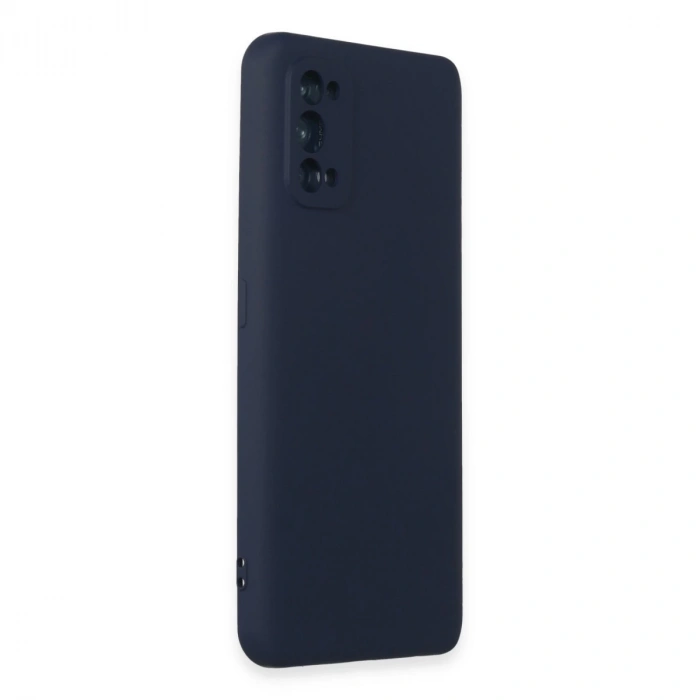 Realme 7 Pro Kılıf Nano İçi Kadife Silikon - Lacivert