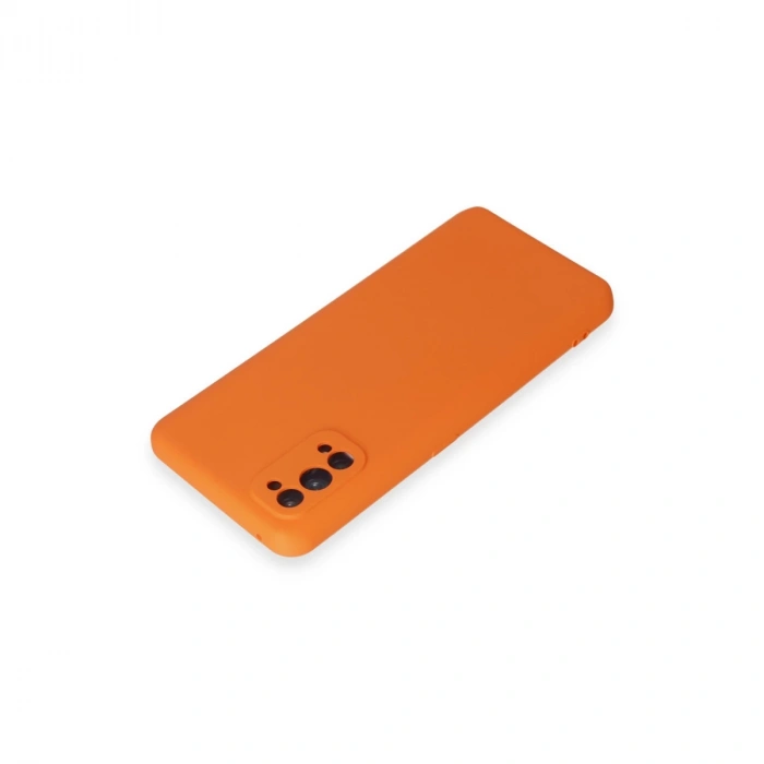 Realme 7 Pro Kılıf Nano İçi Kadife Silikon - Turuncu