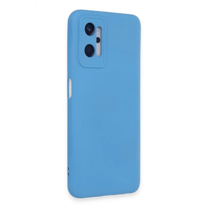 Realme 9i 4g Kılıf Nano İçi Kadife Silikon - Mavi