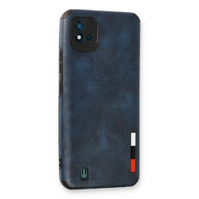 Realme C11 2021 Kılıf Loop Deri Silikon - Lacivert