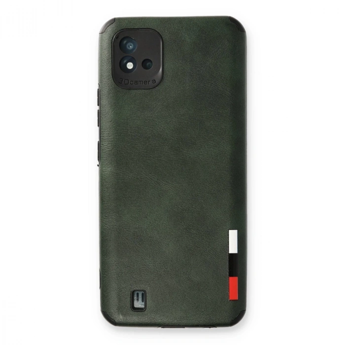 Realme C11 2021 Kılıf Loop Deri Silikon - Yeşil