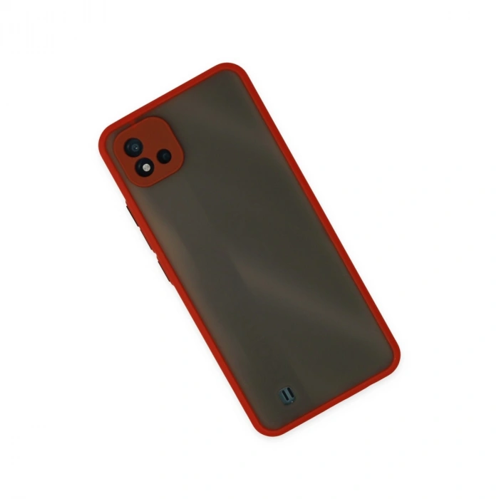 Realme C11 2021 Kılıf Montreal Silikon Kapak - Kırmızı