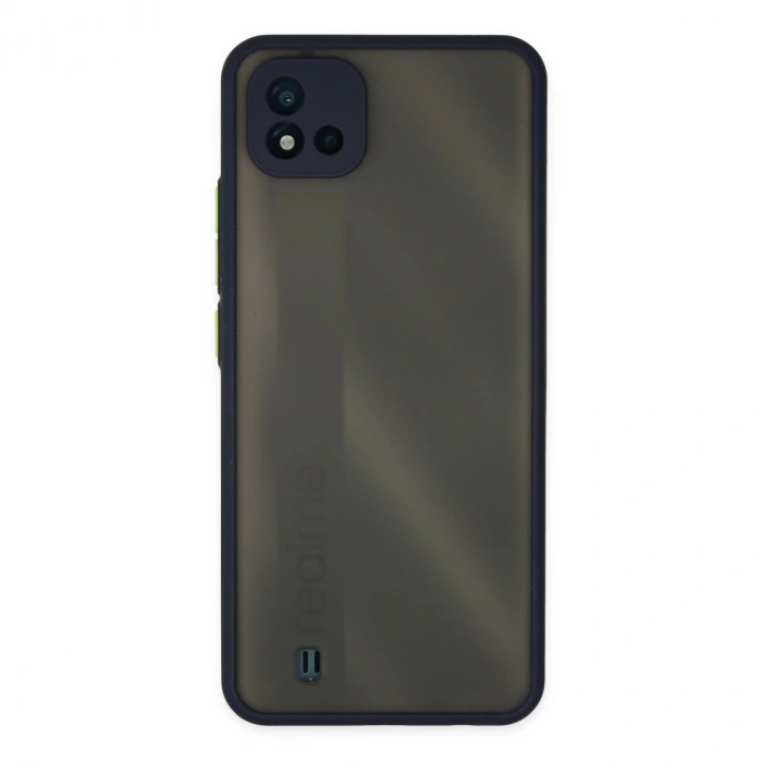 Realme C11 2021 Kılıf Montreal Silikon Kapak - Lacivert