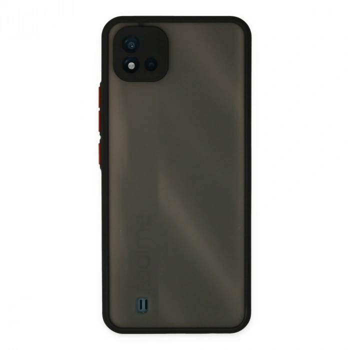 Realme C11 2021 Kılıf Montreal Silikon Kapak - Siyah