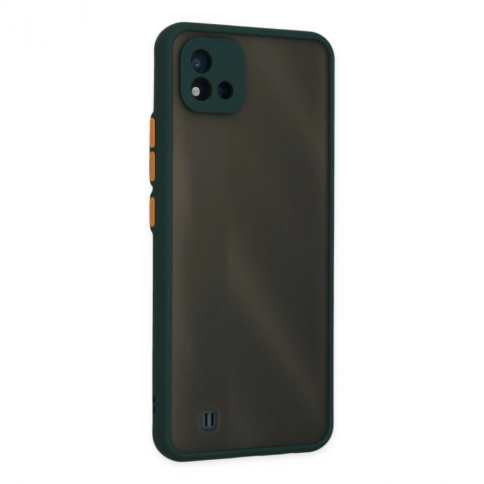 Realme C11 2021 Kılıf Montreal Silikon Kapak - Yeşil