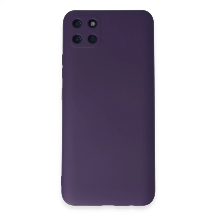 Realme C11 Kılıf Nano İçi Kadife Silikon - Mor