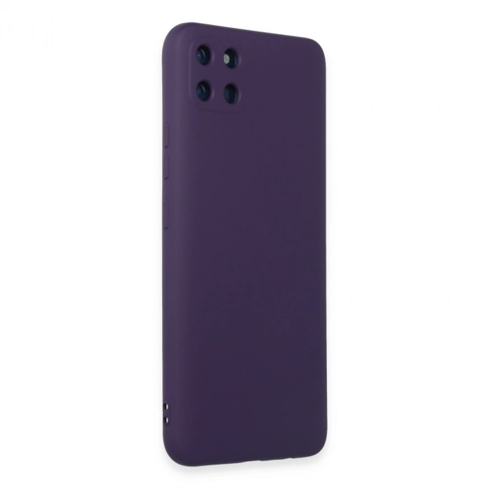 Realme C11 Kılıf Nano İçi Kadife Silikon - Mor