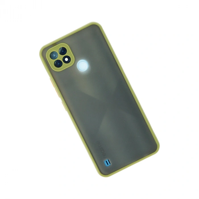 Realme C21 Kılıf Montreal Silikon Kapak - Açık Yeşil