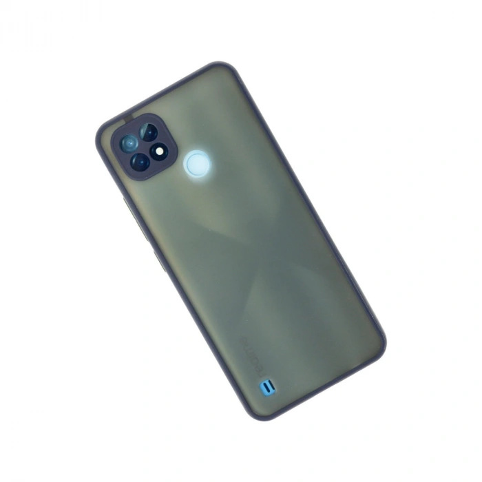 Realme C21 Kılıf Montreal Silikon Kapak - Lacivert