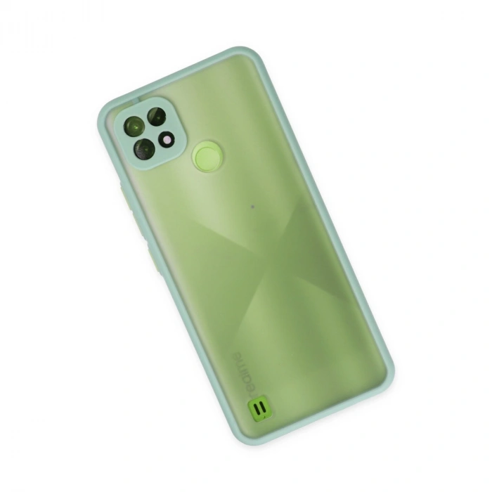 Realme C21 Kılıf Montreal Silikon Kapak - Turkuaz