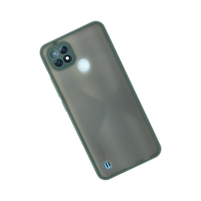 Realme C21 Kılıf Montreal Silikon Kapak - Yeşil