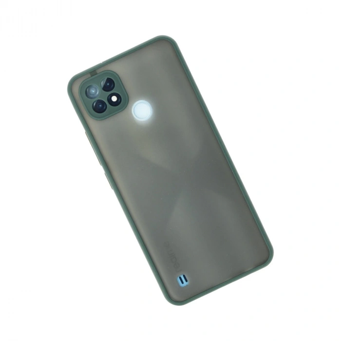 Realme C21 Kılıf Montreal Silikon Kapak - Yeşil