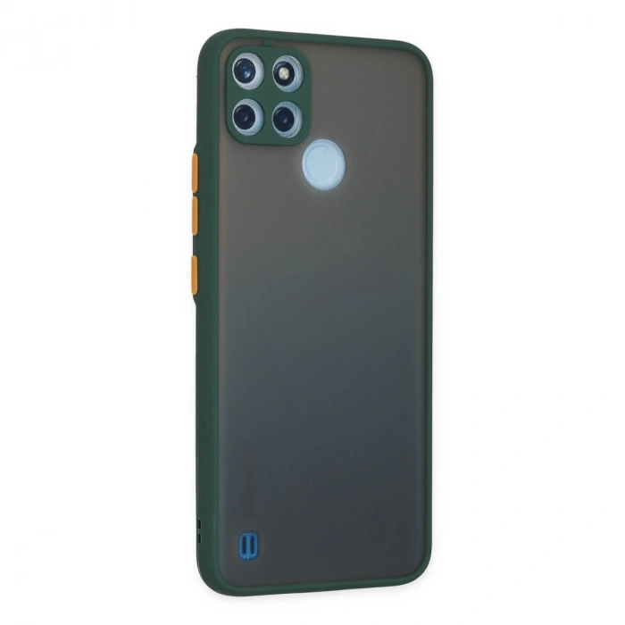 Realme C21y Kılıf Montreal Silikon Kapak - Yeşil