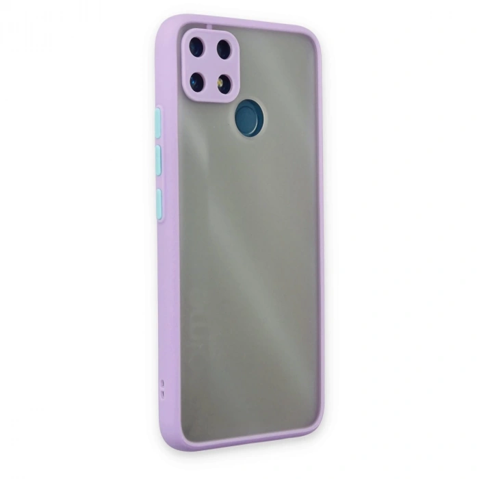 Realme C25 Kılıf Montreal Silikon Kapak - Mor