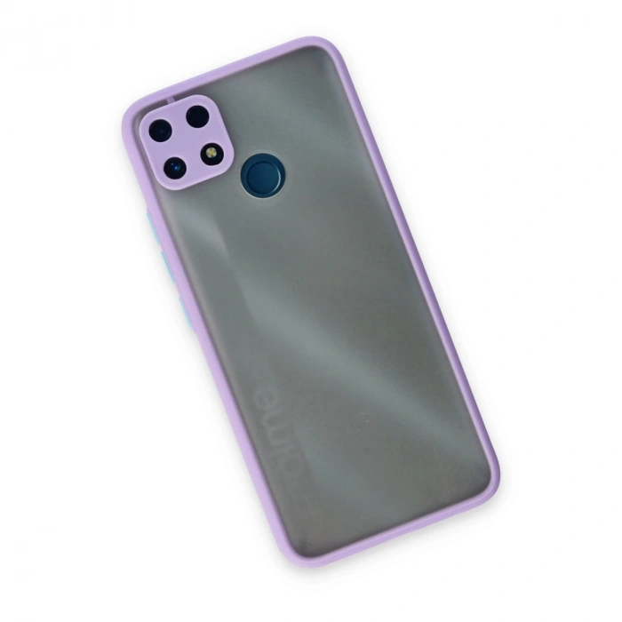 Realme C25 Kılıf Montreal Silikon Kapak - Mor