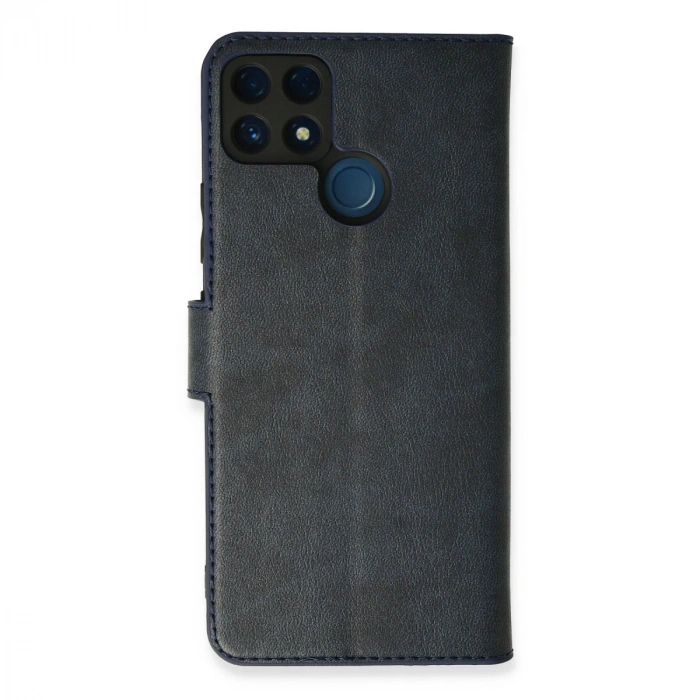 Realme C25 Kılıf Trend S Plus Kapaklı Kılıf - Lacivert