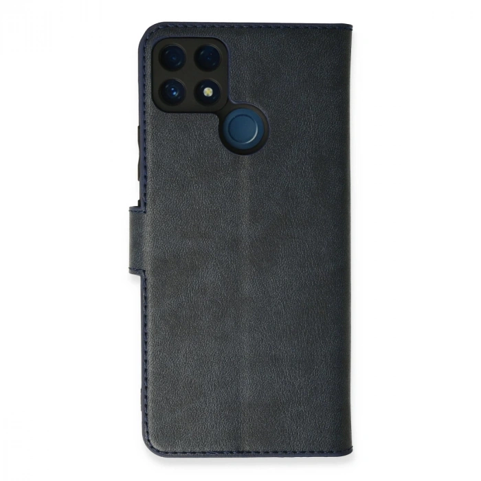 Realme C25 Kılıf Trend S Plus Kapaklı Kılıf - Lacivert