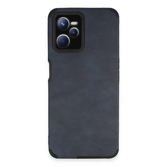 Realme C35 Kılıf Loop Deri Silikon - Lacivert