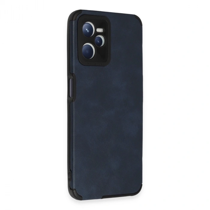 Realme C35 Kılıf Loop Deri Silikon - Lacivert
