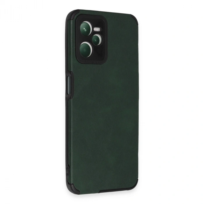 Realme C35 Kılıf Loop Deri Silikon - Yeşil