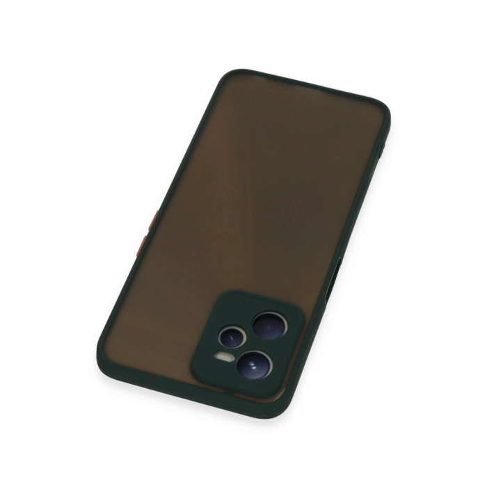 Realme C35 Kılıf Montreal Silikon Kapak - Yeşil