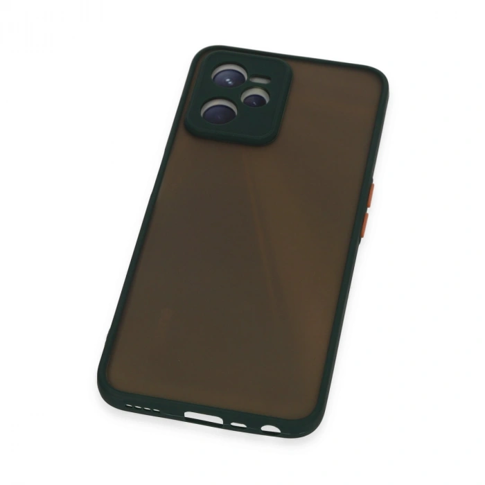 Realme C35 Kılıf Montreal Silikon Kapak - Yeşil