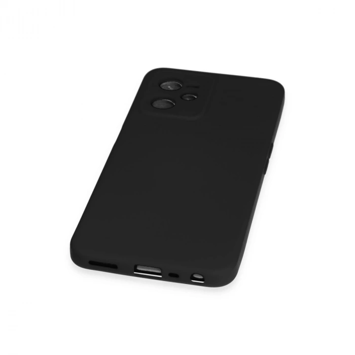 Realme C35 Kılıf Nano İçi Kadife Silikon - Siyah