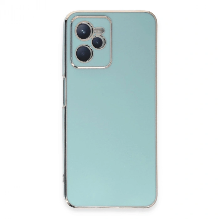 Realme C35 Kılıf Volet Silikon - Açık Yeşil